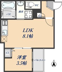 CRASTINE岩田町5丁目の物件間取画像